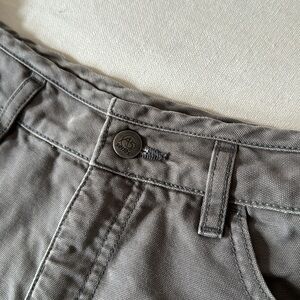 The North Face A5 Gray Canvas Hiking/Climbing Shorts Size 10 Medium/Large